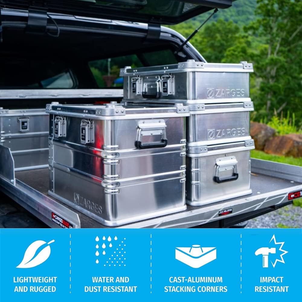 Aluminum Hard Protective Carrying Case, Stackable Storage, Dust and Water Resistant Q981