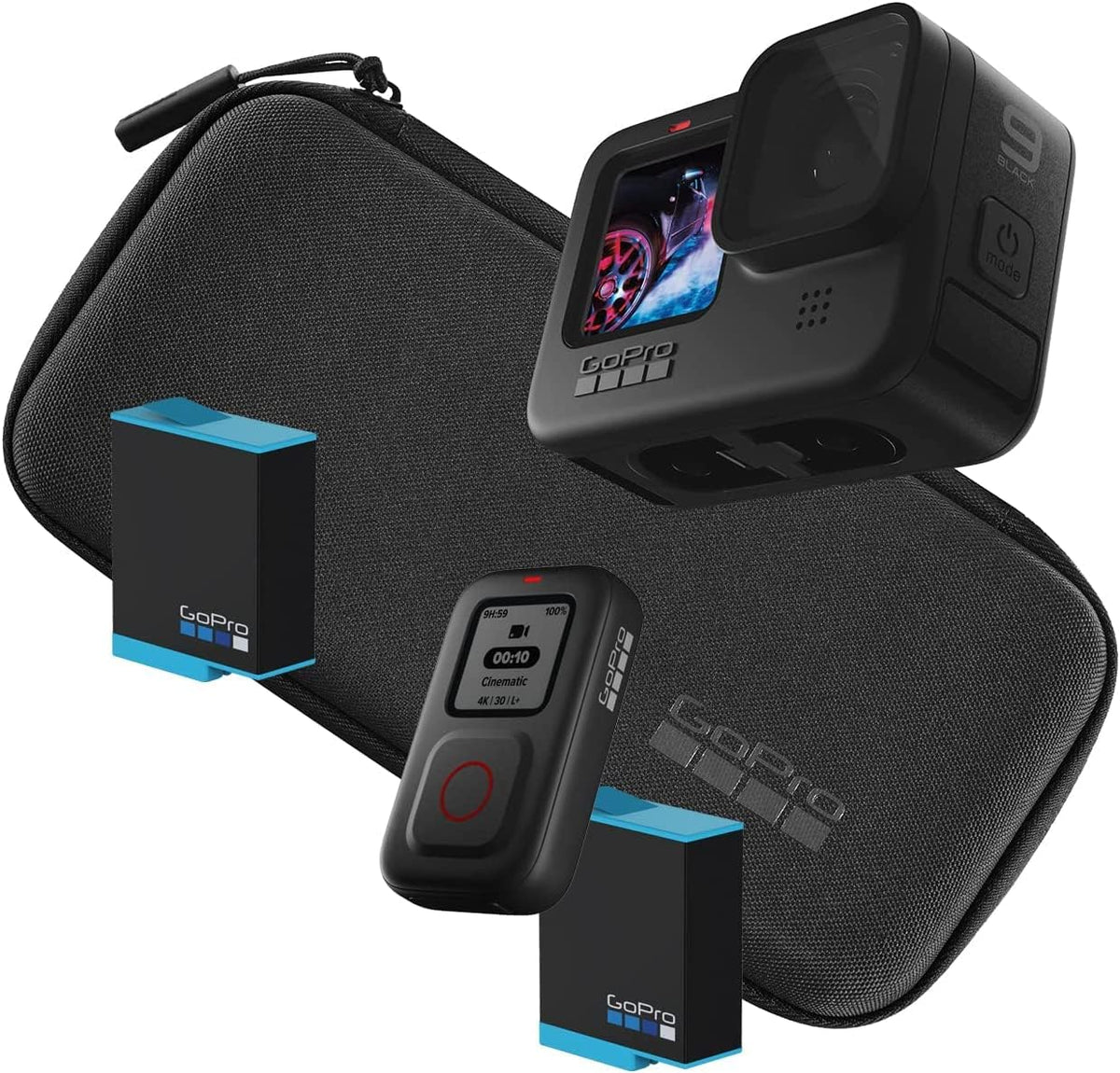 HERO9 Black Bundle with Remote, Spare Battery, and Carrying Case E49114