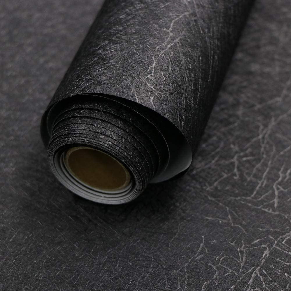 Black Peel and Stick Silk Wallpaper U406493