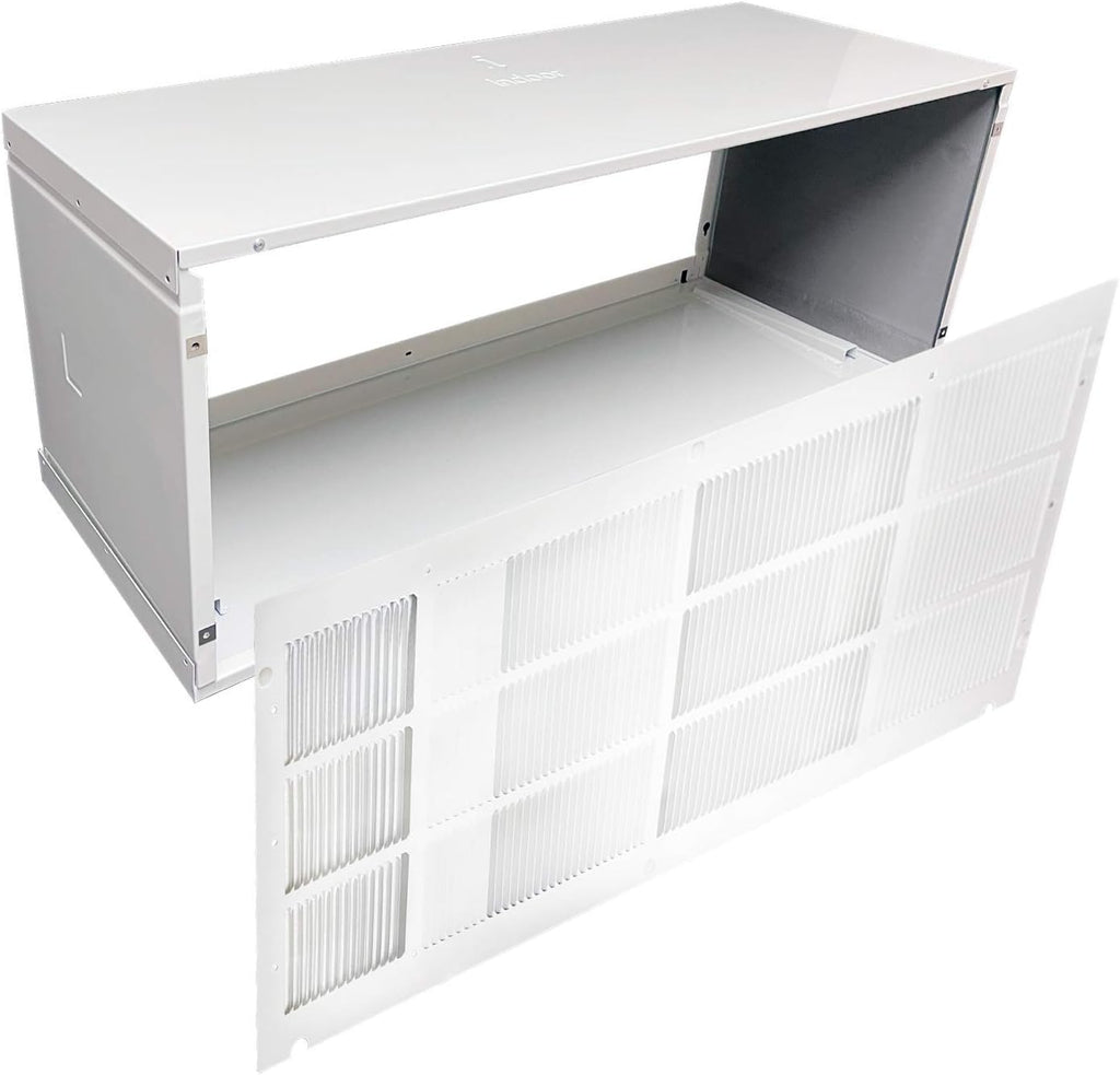 Folded Metal PTAC Wall Sleeve And Exterior Grille with Condensate Drain Kit Z37096
