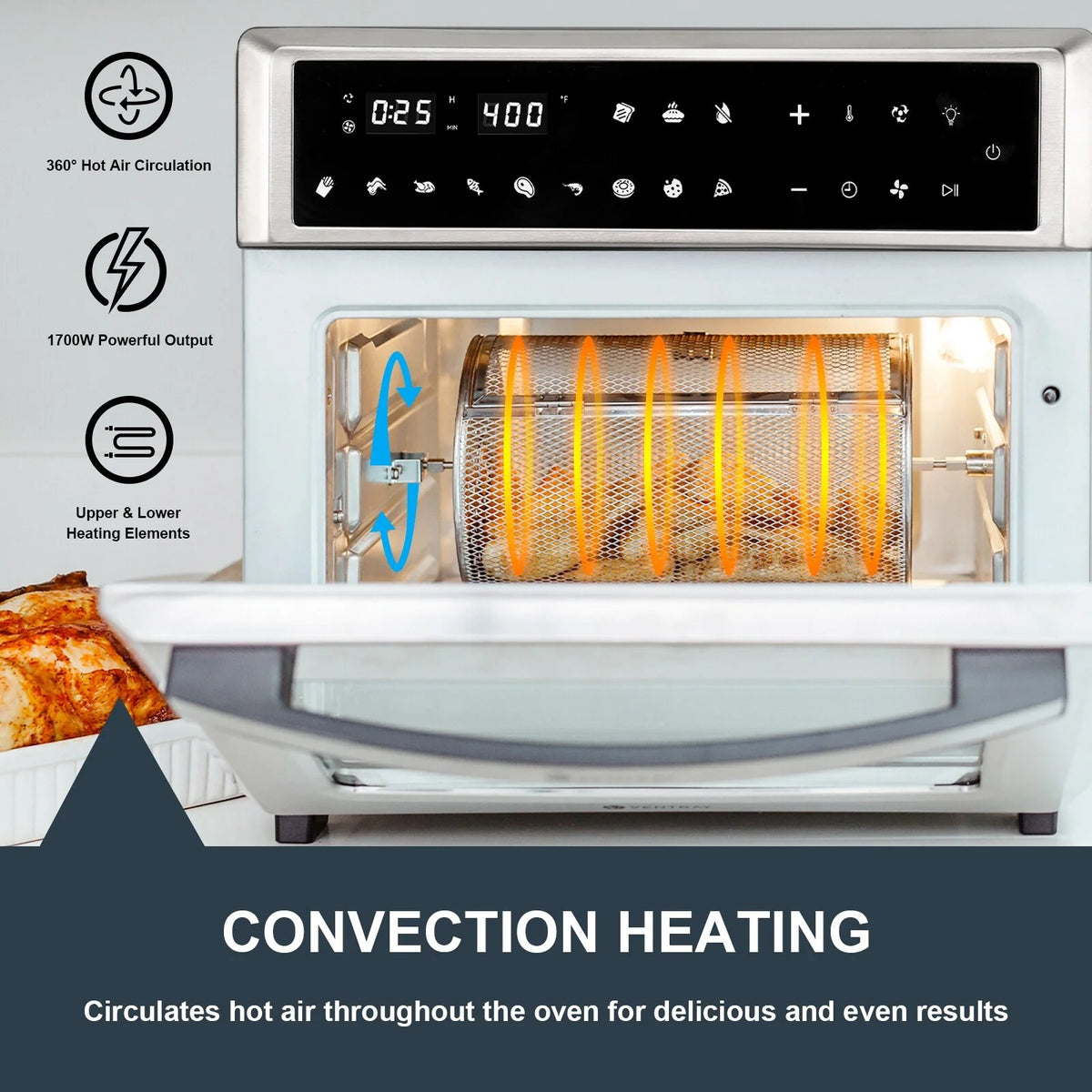 26QT Digital Controlled Convection Countertop Oven E211
