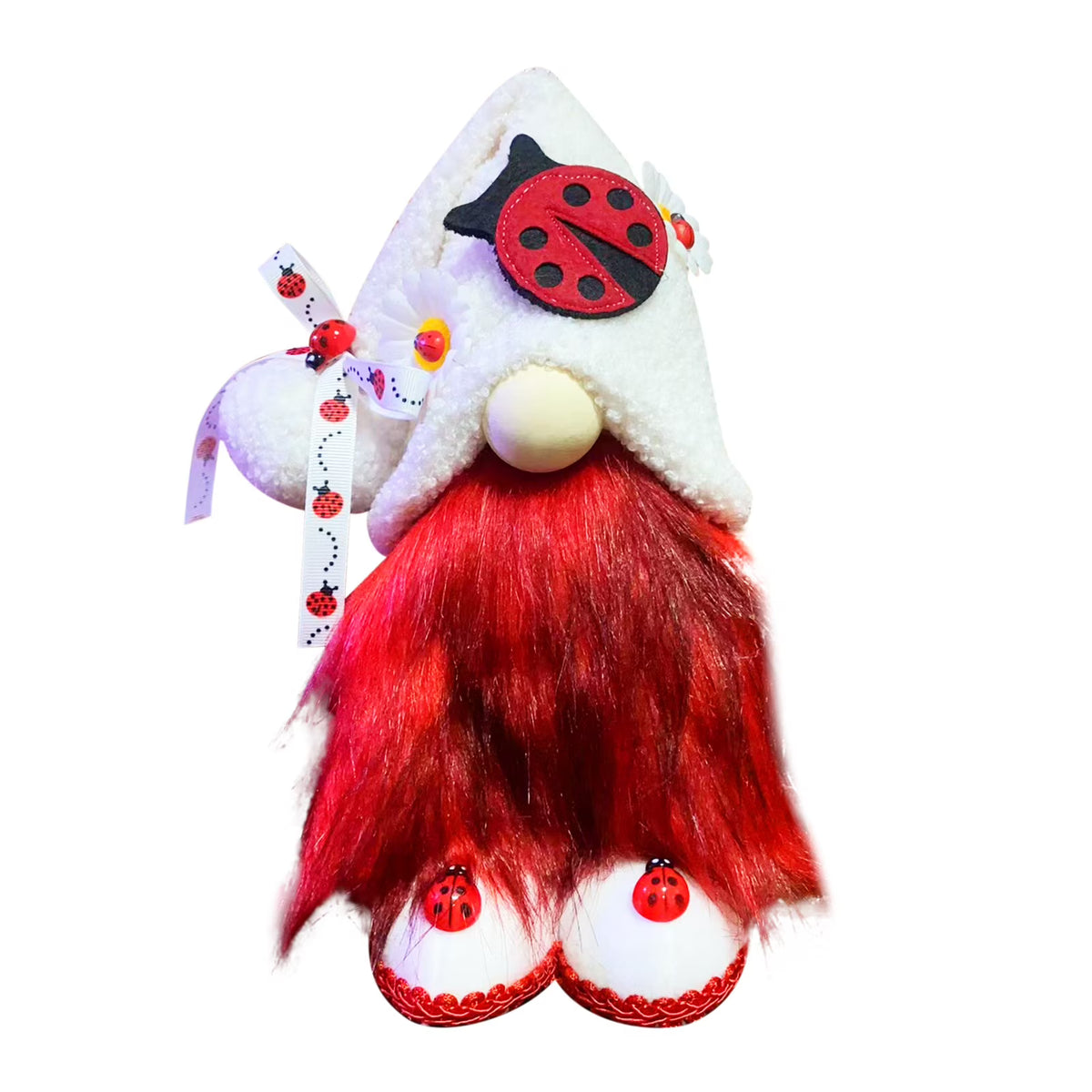 Multi-color Ladybugs Daisy Holiday Ornament Doll Decorations G4412