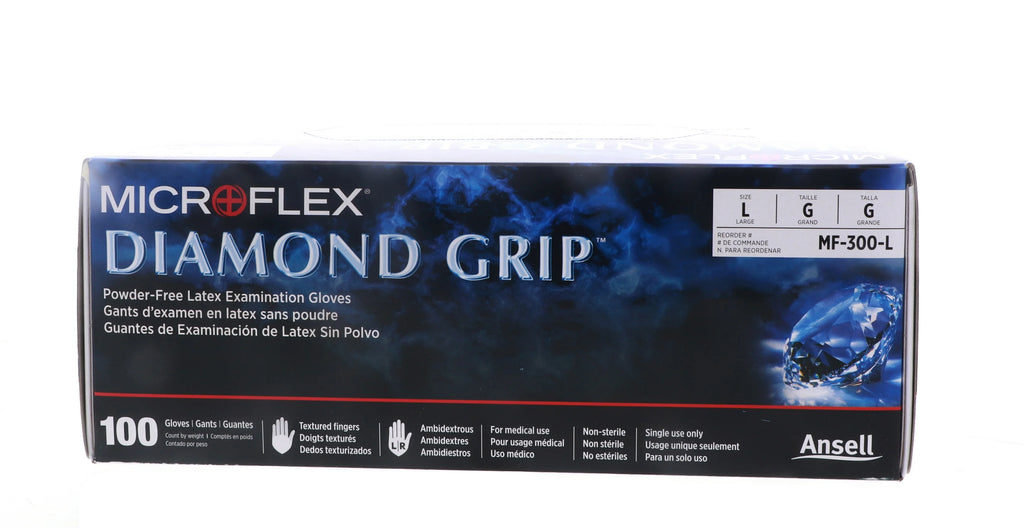 Large White Powder-Free Latex Examination Gloves K456