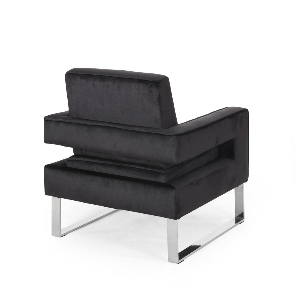 Gray Velvet Club Chair H639840