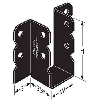 Joist Hanger Powder Coated Black W6806