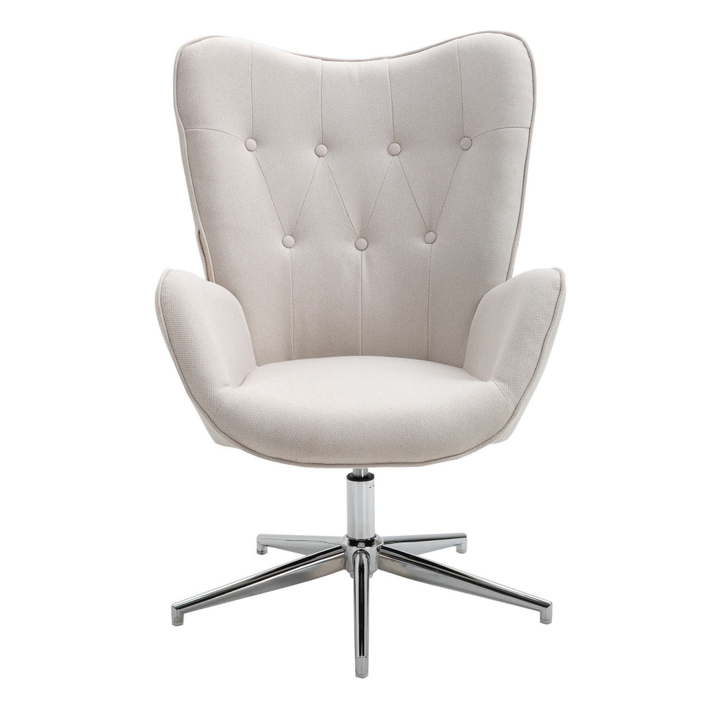 Beige Upholstery Accent Chair L620