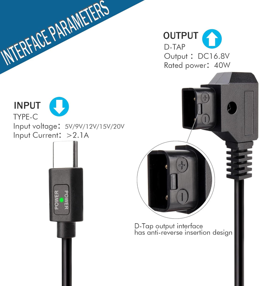 D-Tap Battery Quick Charge Power Adapter Kit, Pack of 2 Q676