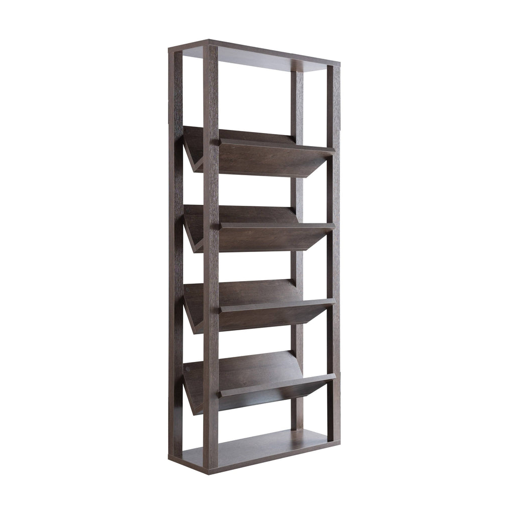 Walnut Oak 5-Shelf Bookcase H344712