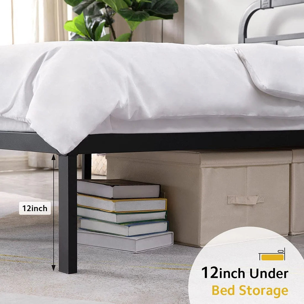 14 inch Queen Bed Frame with Headboard S6339