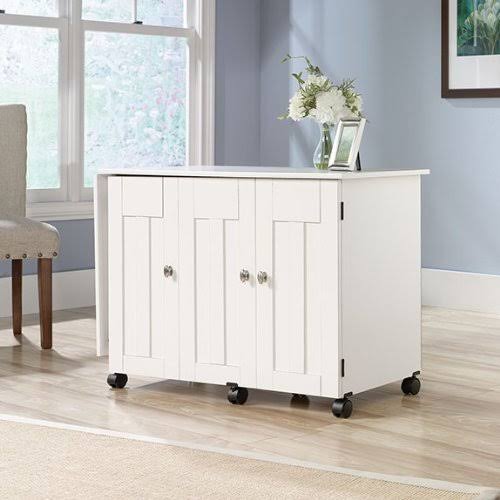 Soft White Sewing Craft Cart N72898