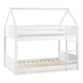Wood Twin Bunkbed in White V216911