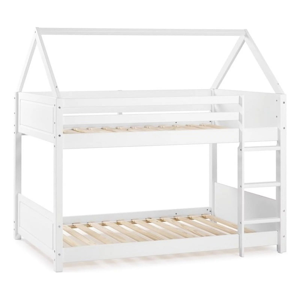 Wood Twin Bunkbed in White V216911