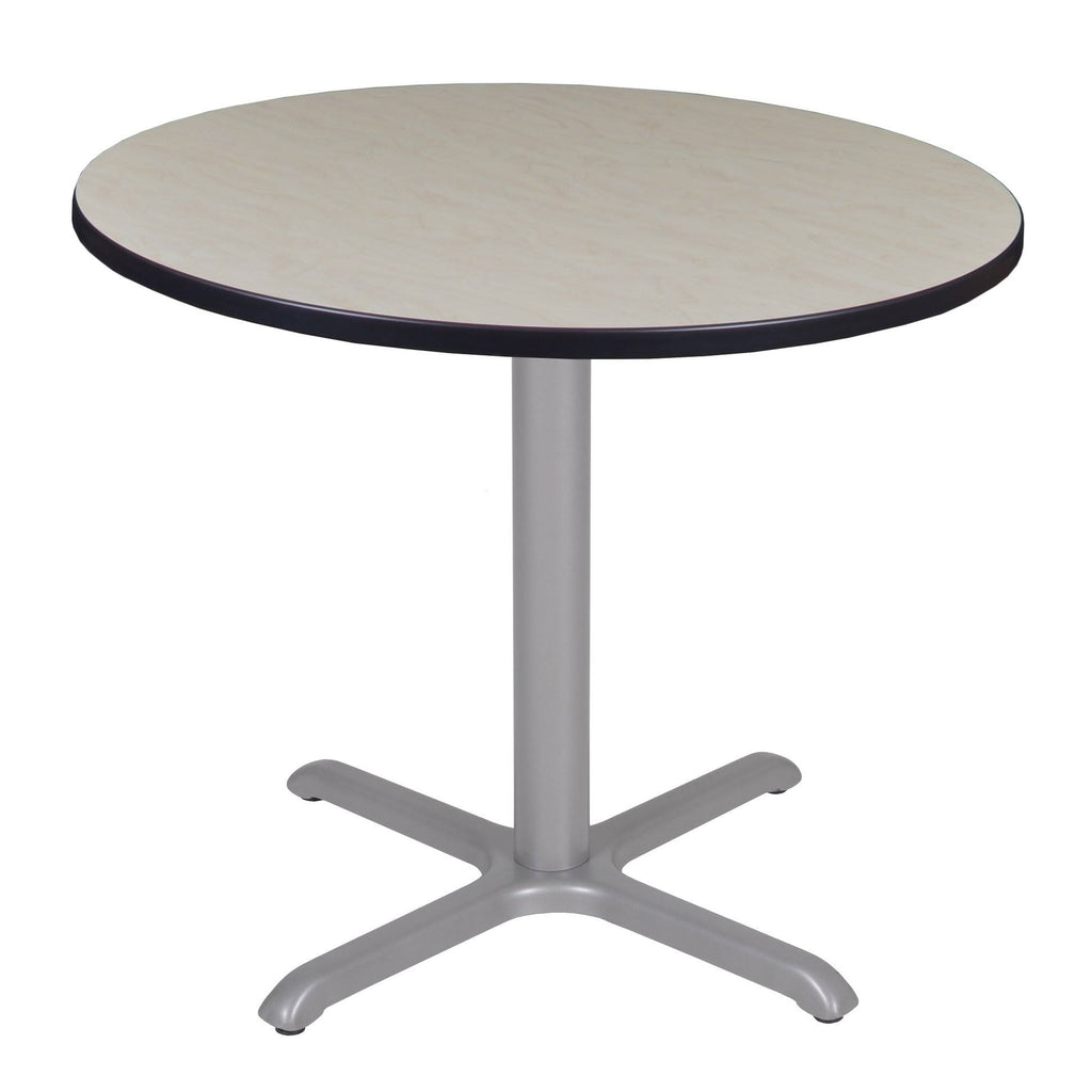 Maple/Grey Round X-Base Table Y854763