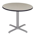 Maple/Grey Round X-Base Table Y854763