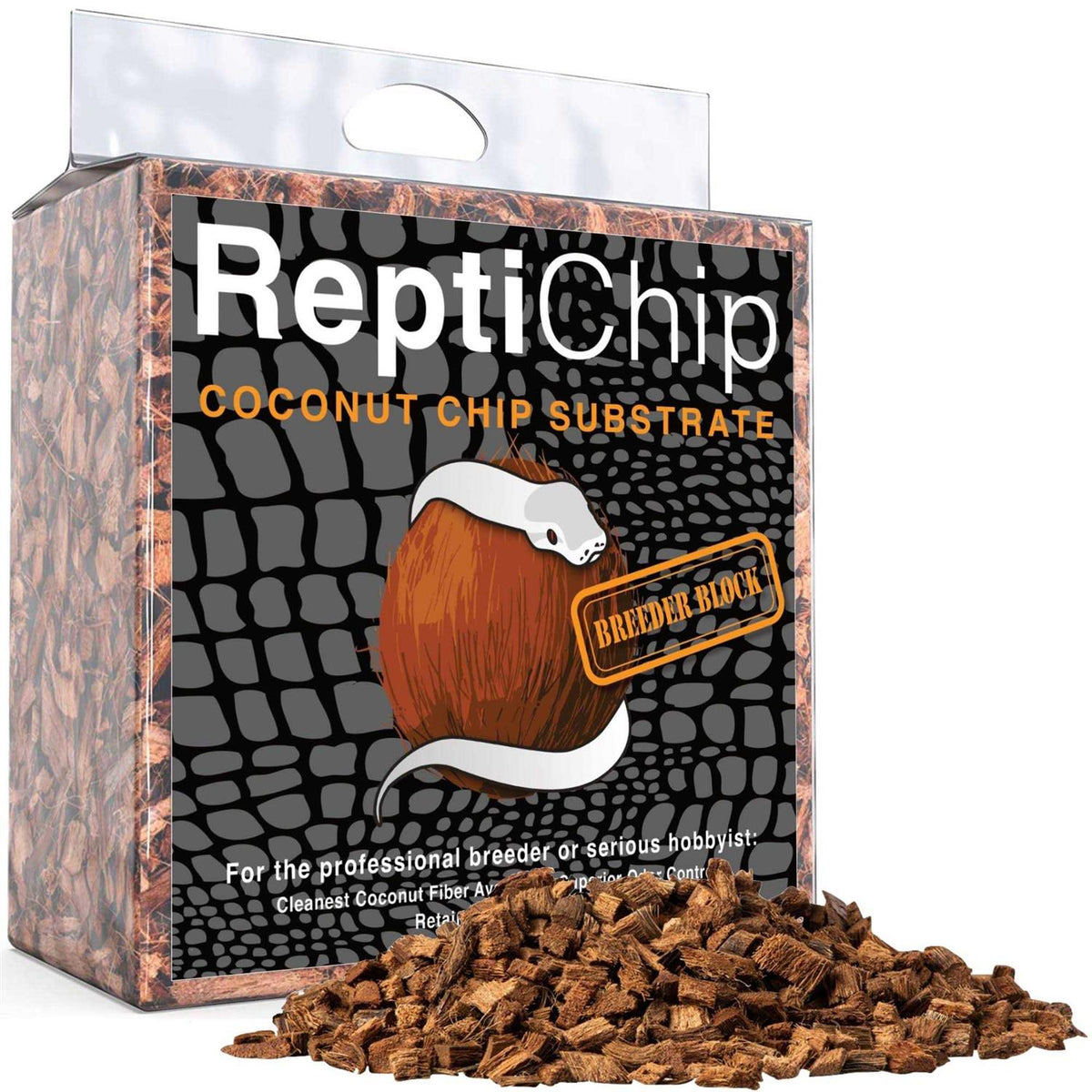 Compressed Coconut Chip Substrate 72 Quart Reptile Bedding A3833