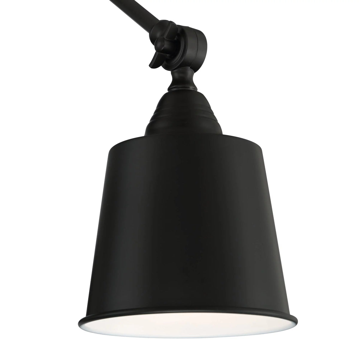 Black Metal Plug-in Wall Lamps Set of 2 T827