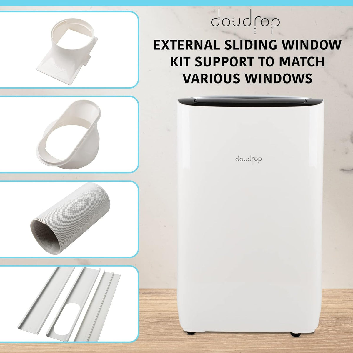 12000 BTU Portable Air Conditioner with Activated Carbon Filter and Remote Control K393822