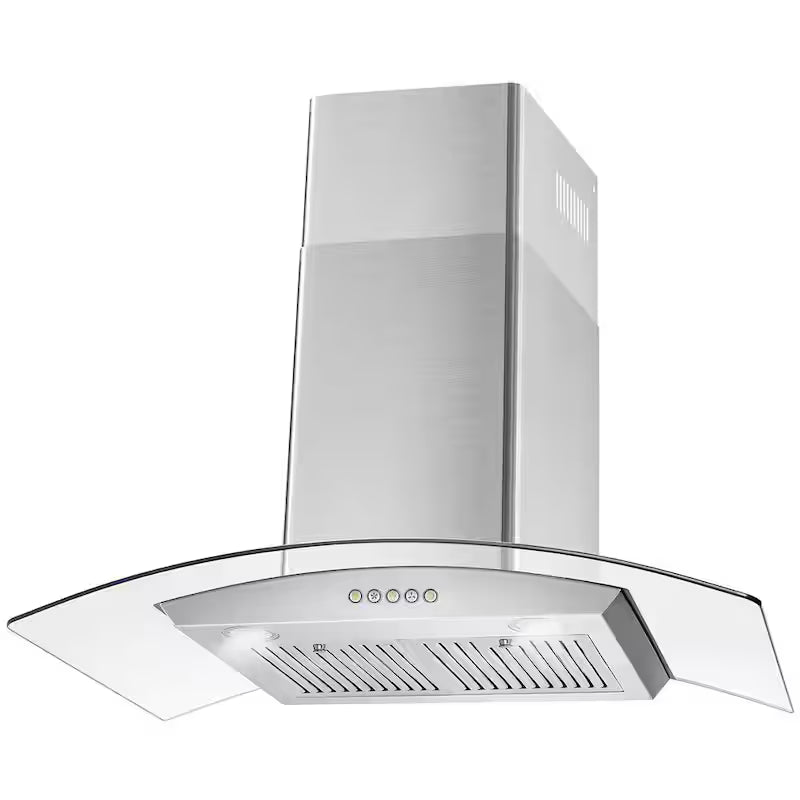 36 in. Stainless Steel Wall Mount Range Hood with LED Lighting K394