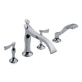 4-Hole Roman Tub with Hand Shower N230
