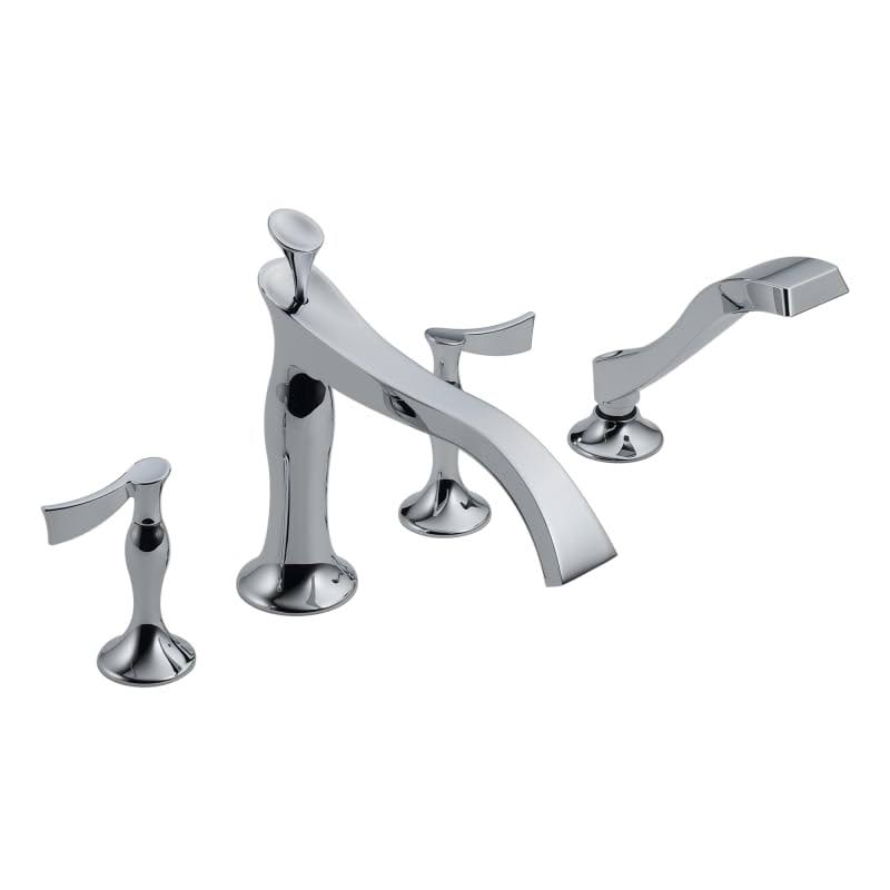 4-Hole Roman Tub with Hand Shower N230