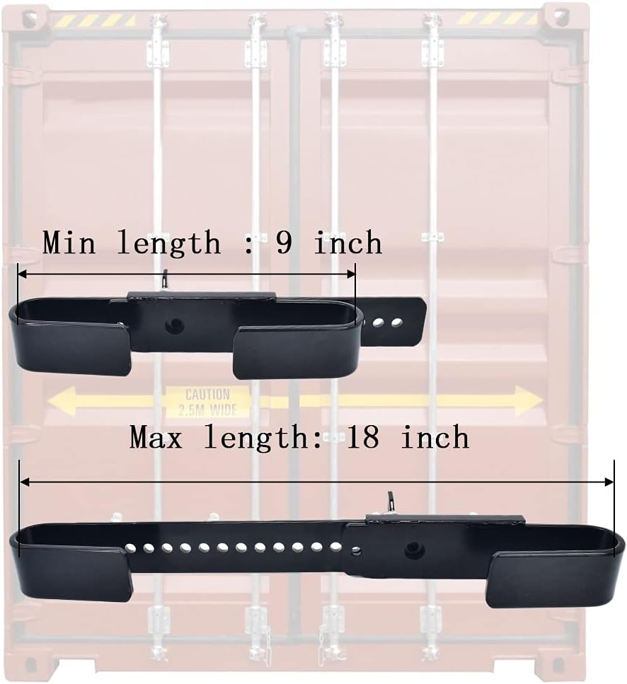 Steel Cargo Door Lock with 2 Tubular Keys I817