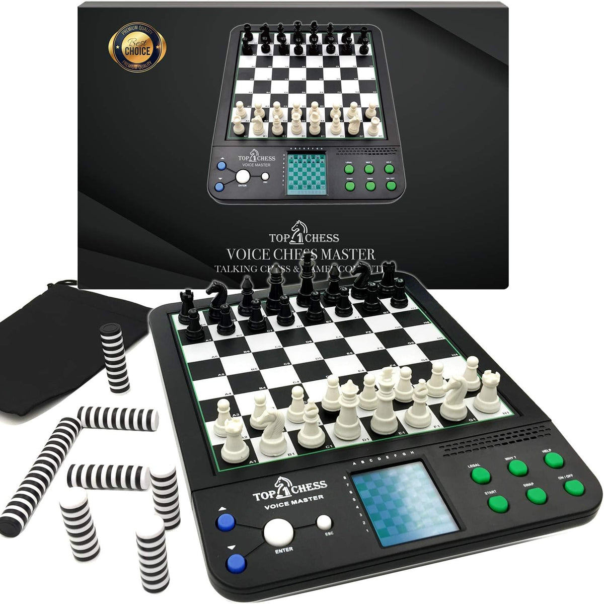 Electronic Voice Chess Computer Teaching System M647063