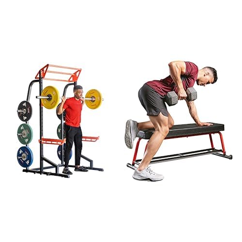 Half Rack Power Cage with J-Hooks and Pull Up Bar S1987