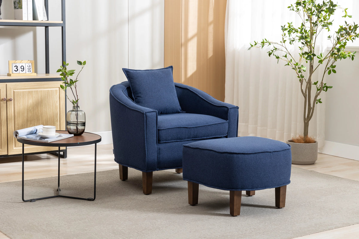 Accent Chair with Ottoman J1721
