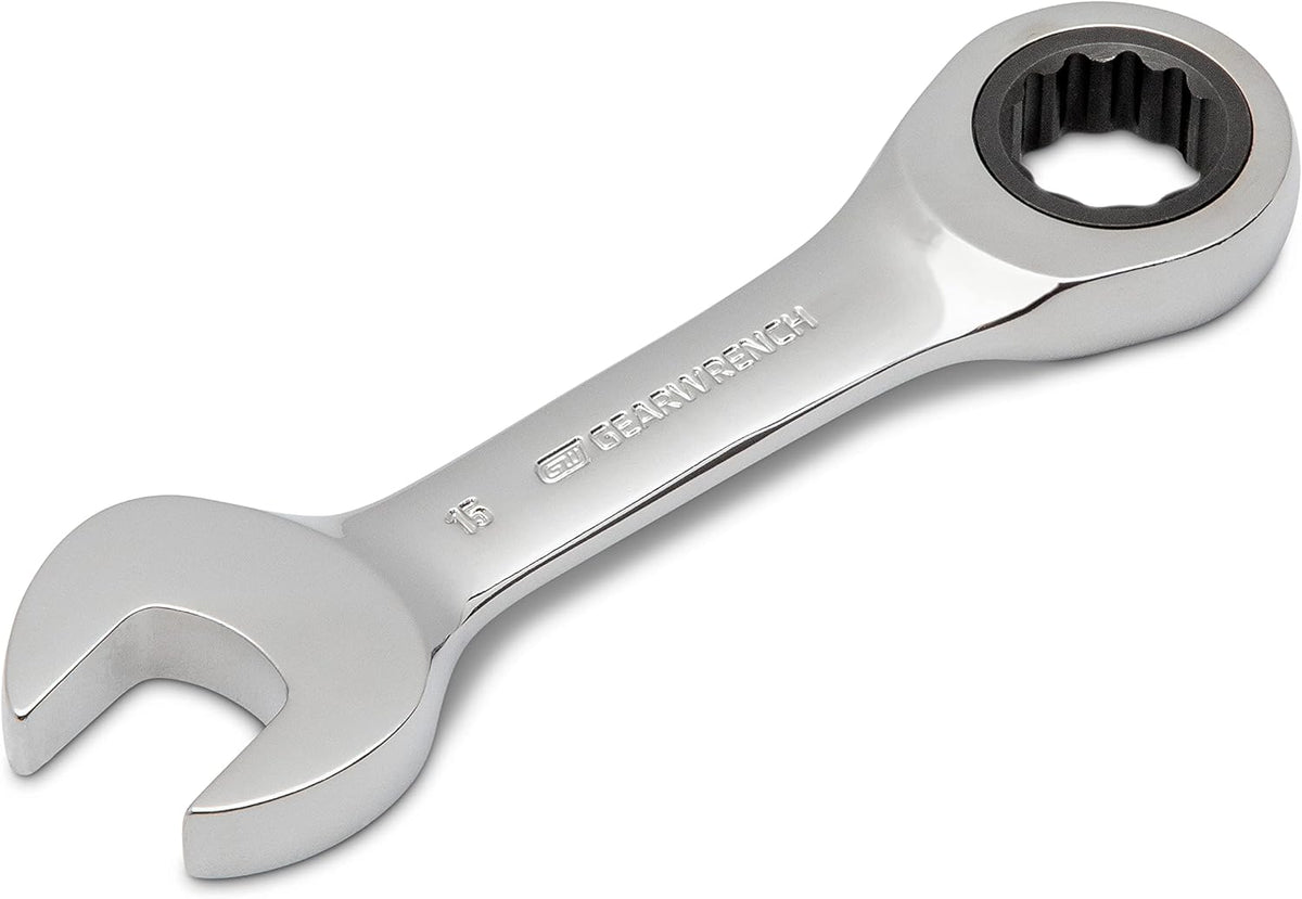 10 Pc. 12 Pt. Stubby Ratcheting Combination Wrench Set, Metric Z989441