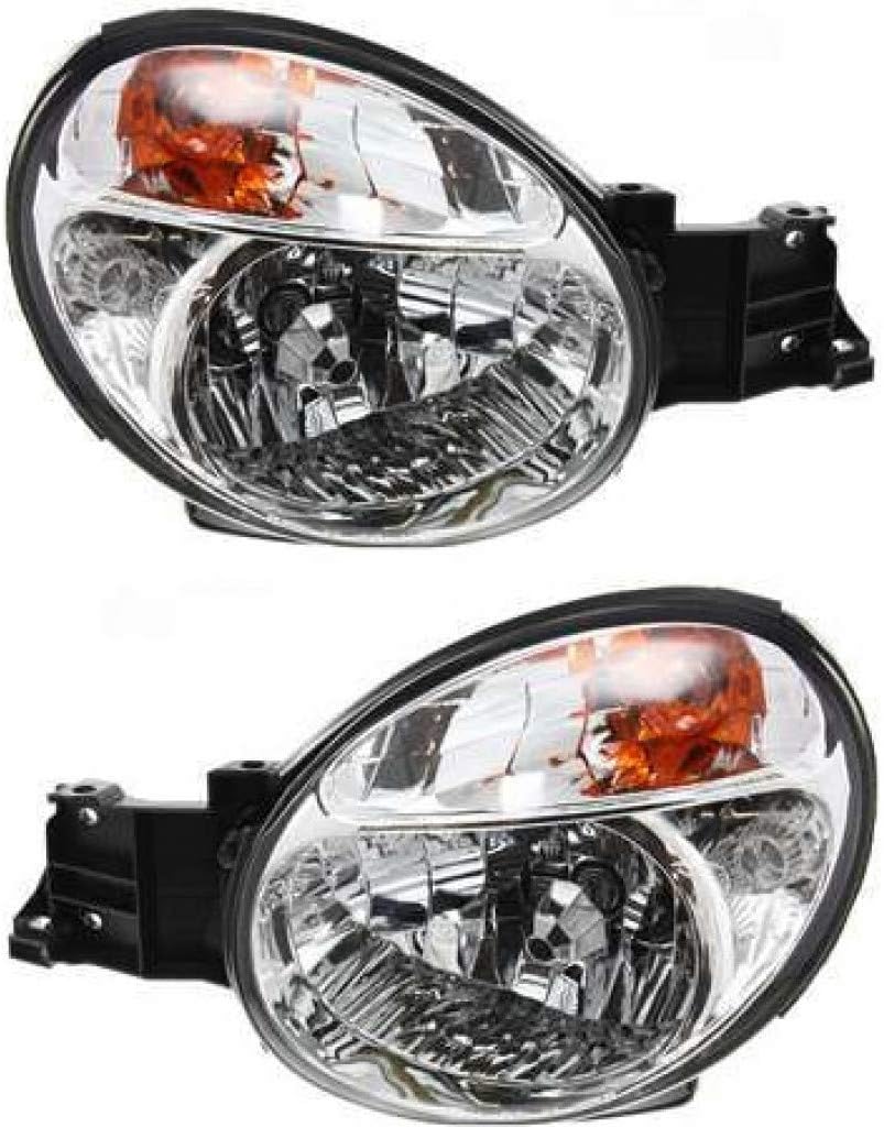 Subaru Impreza Headlight 2002 2003 Pair Driver and Passenger Side w/Bulbs N2653