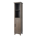 Wooden Bathroom Cabinet Linen Tower Salt Oak X54151