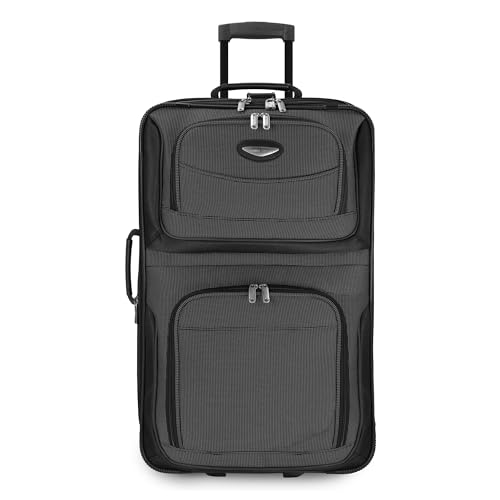 4-Piece Softside Expandable Luggage Set, Gray D914