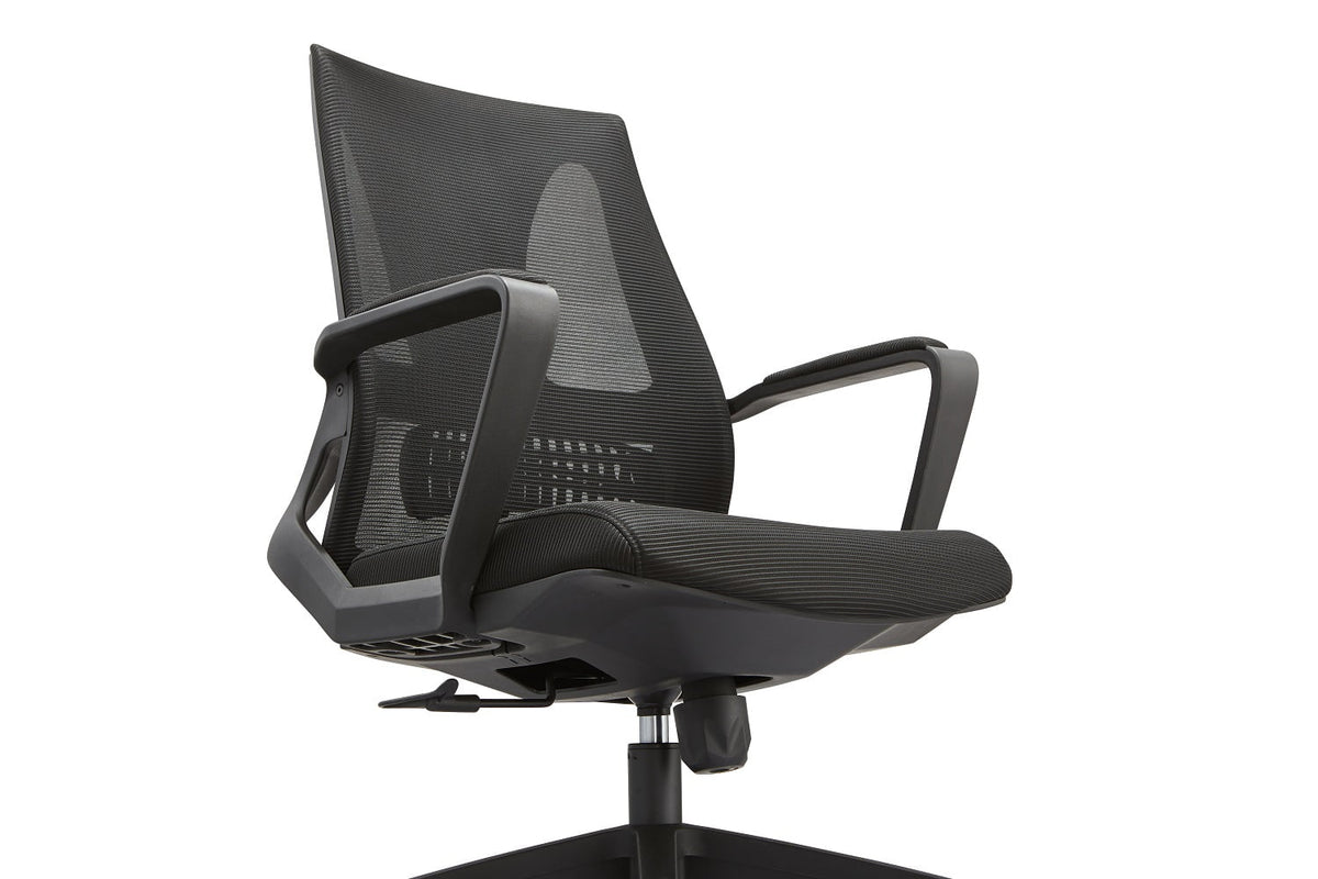 Black Reclining Ergonomic Mesh Office Chair with Lumbar Support E20541