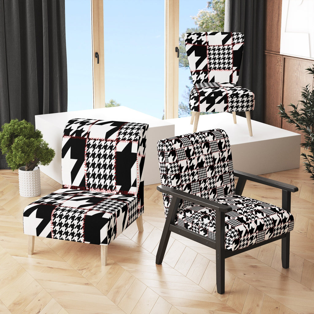 Upholstered Mid-Century Accent Chair Y47322