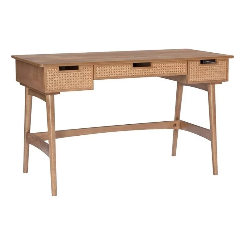 Modern Rubberwood MDF Wood Desk V54326