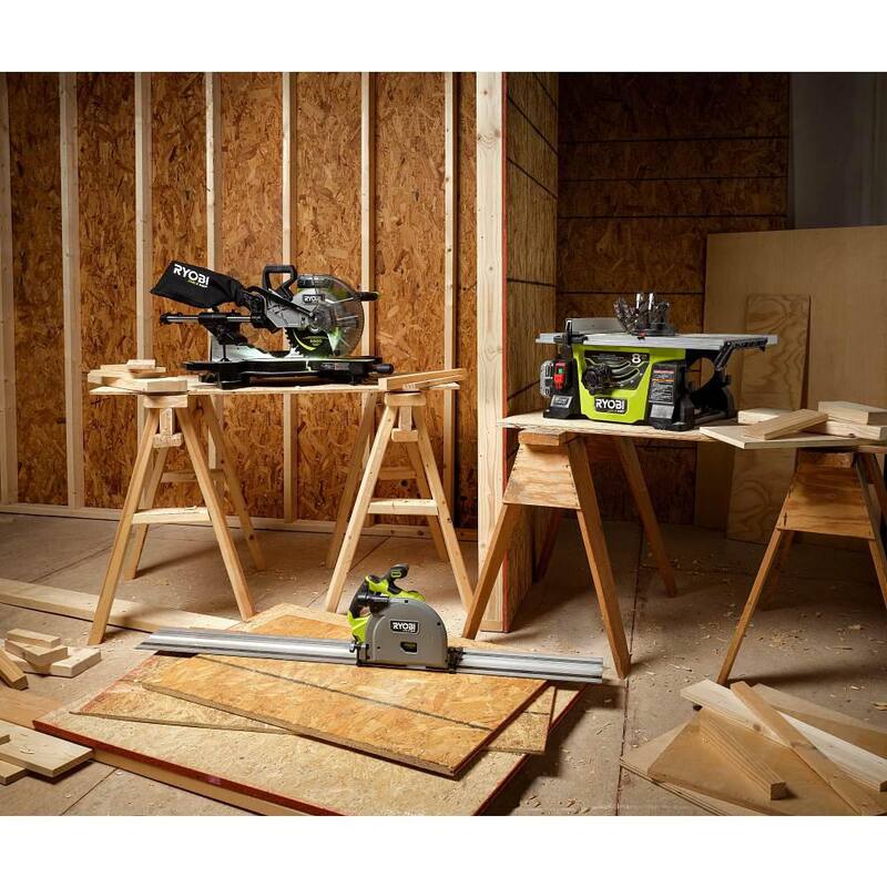 18V Brushless Cordless 10 in. Sliding Compound Miter Saw Kit with Battery, Charger, and Stand O23574