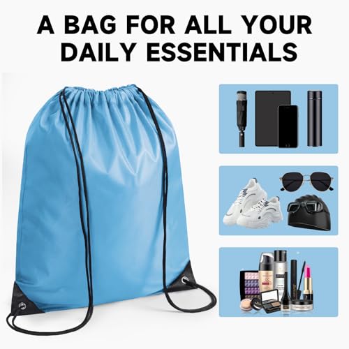 Black Drawstring Backpack 50 Pack W3026