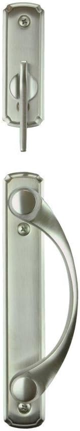 Satin Nickel 2-panel Gliding Door Hardware Set Y8584