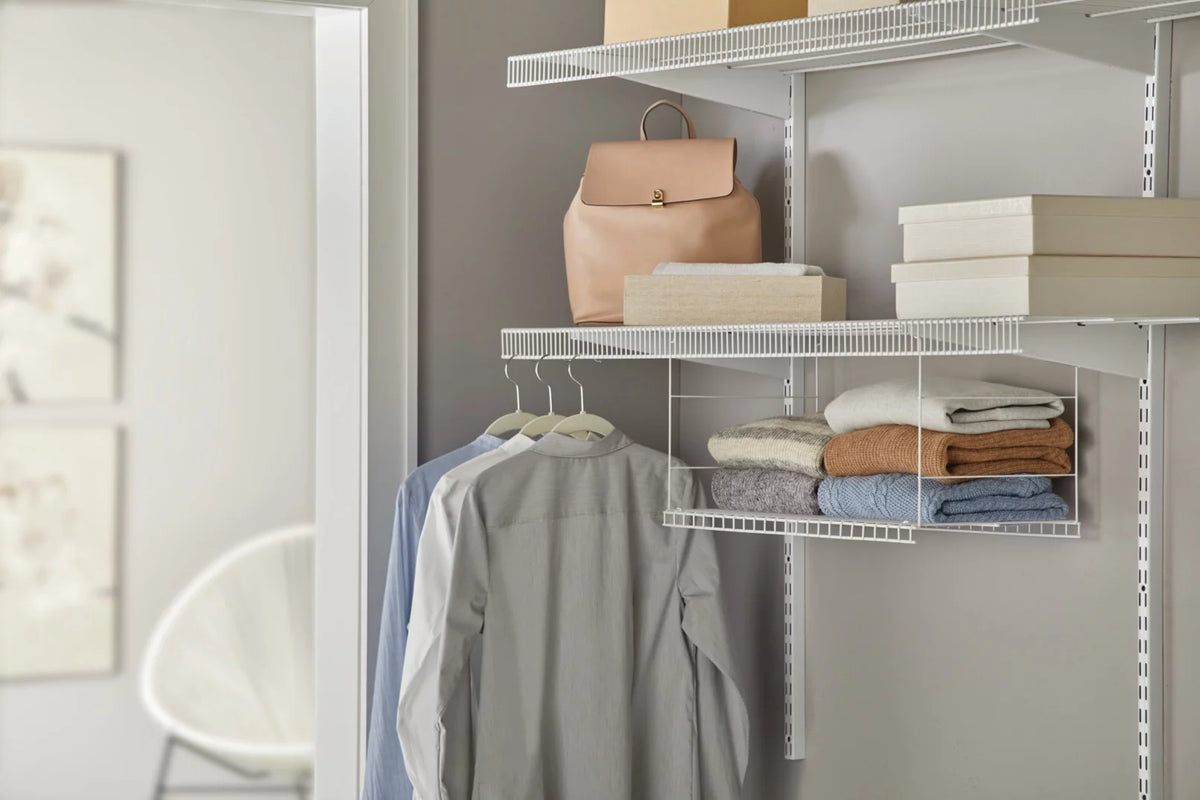 White Hanging Wire Shelf M920