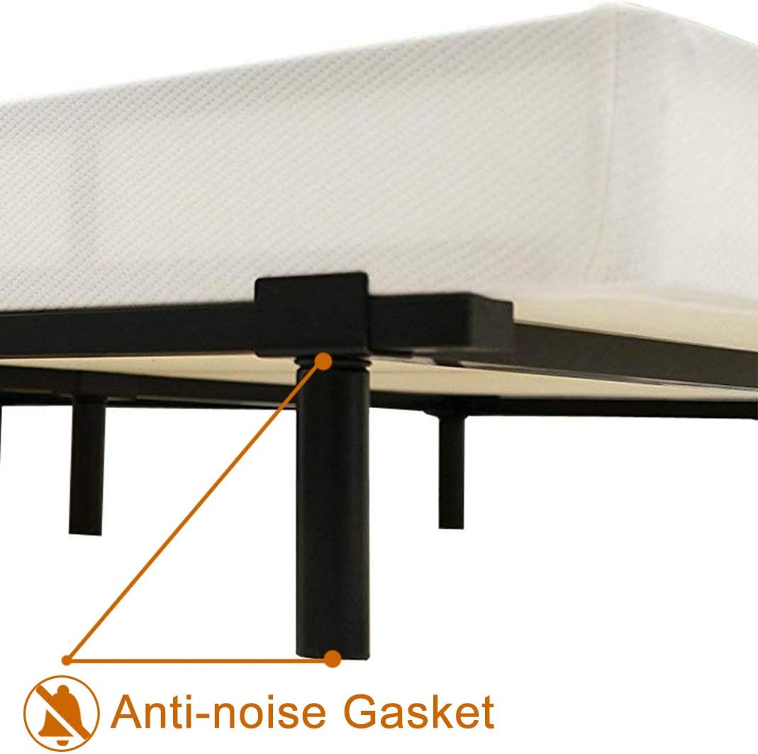 Adjustable Metal Bed Frame with 9-Leg Support E403