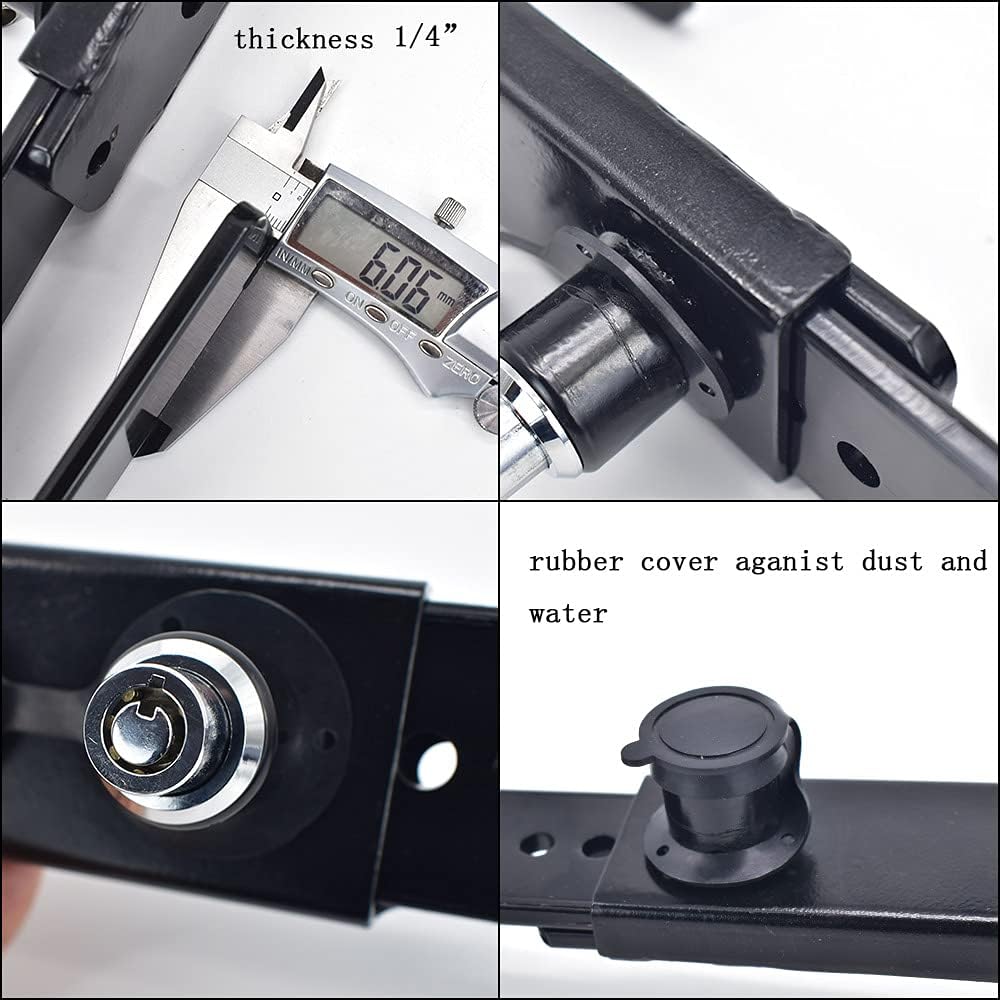 Steel Cargo Door Lock with 2 Tubular Keys I817