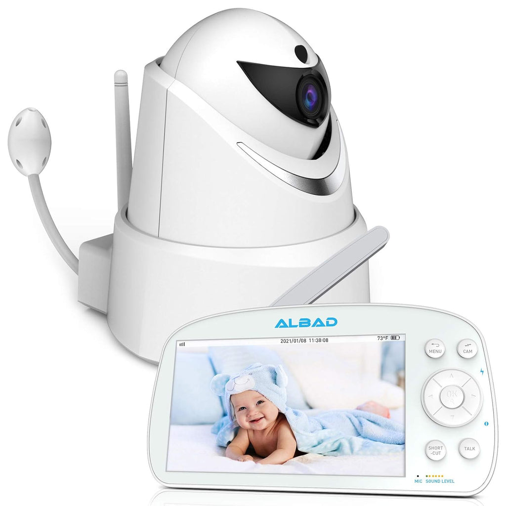 5.5 Screen 1080P HD Video Baby Monitor with Infrared Night Vision W6187
