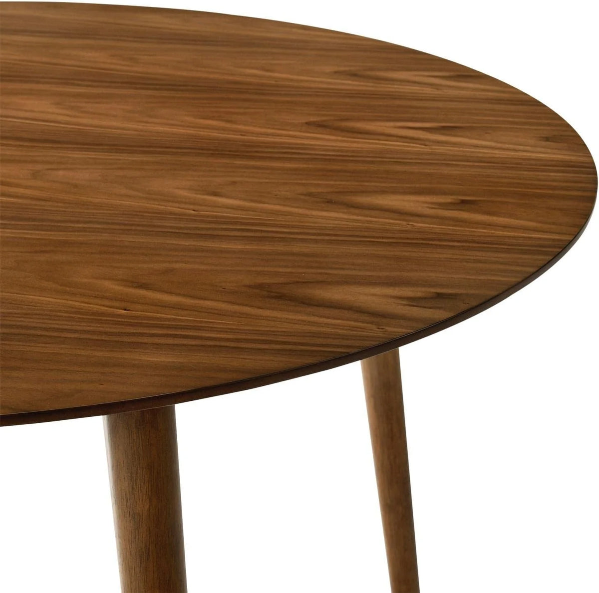 42" Round Walnut Wood Dining Table R603