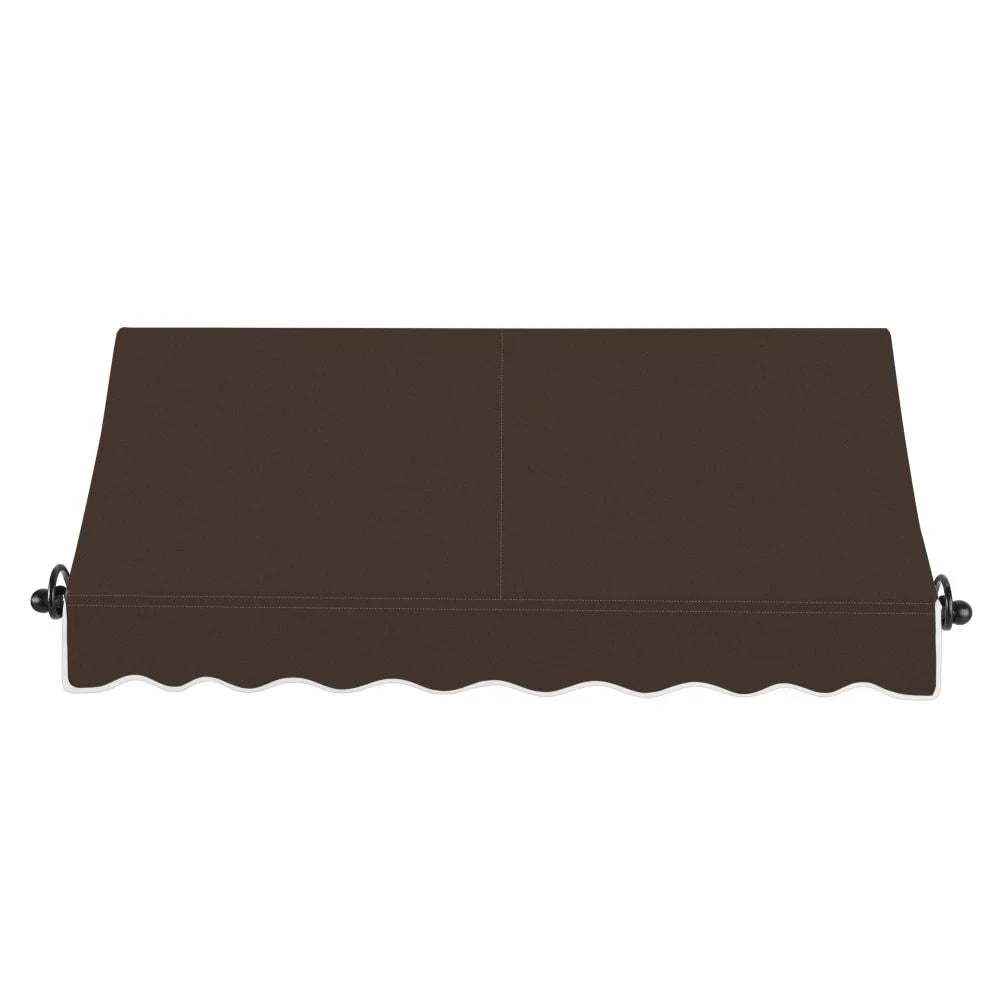 8.375 ft Fixed Awning Acrylic Fabric Brown E885