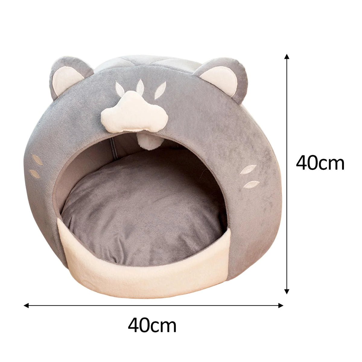 Cat Bed with Plush Ball Inner Cushion Machine Wash M9128