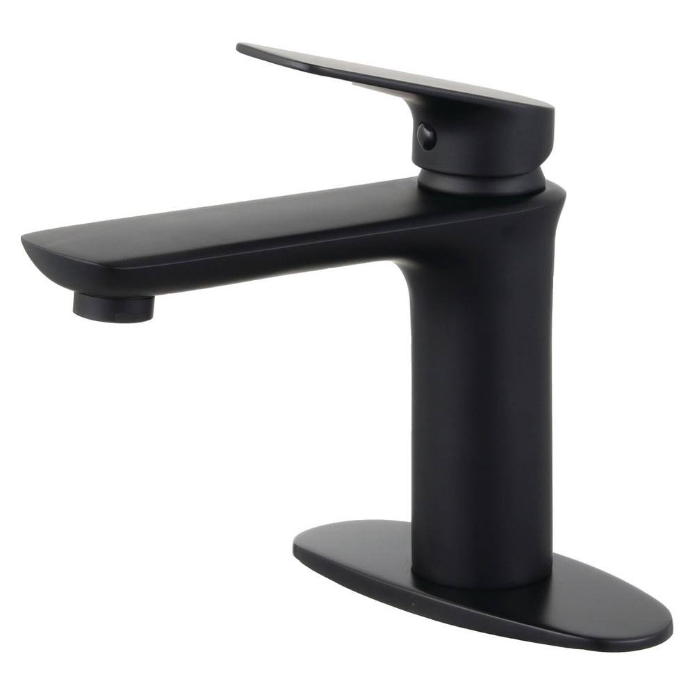 Matte Black Single Hole Single-Handle Bathroom Faucet C8441