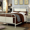 Distressed White Queen Bed G5780