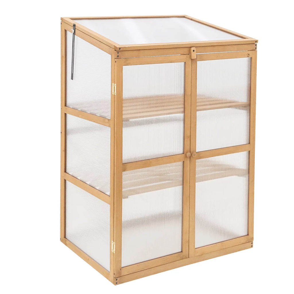 Cold Frame Greenhouse with Adjustable Shelves A6281