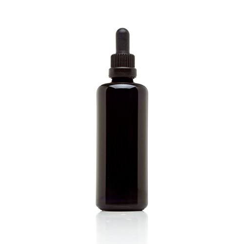 Black Ultraviolet Glass Bottle 10-Pack Set with Glass Eye Dropper B303833