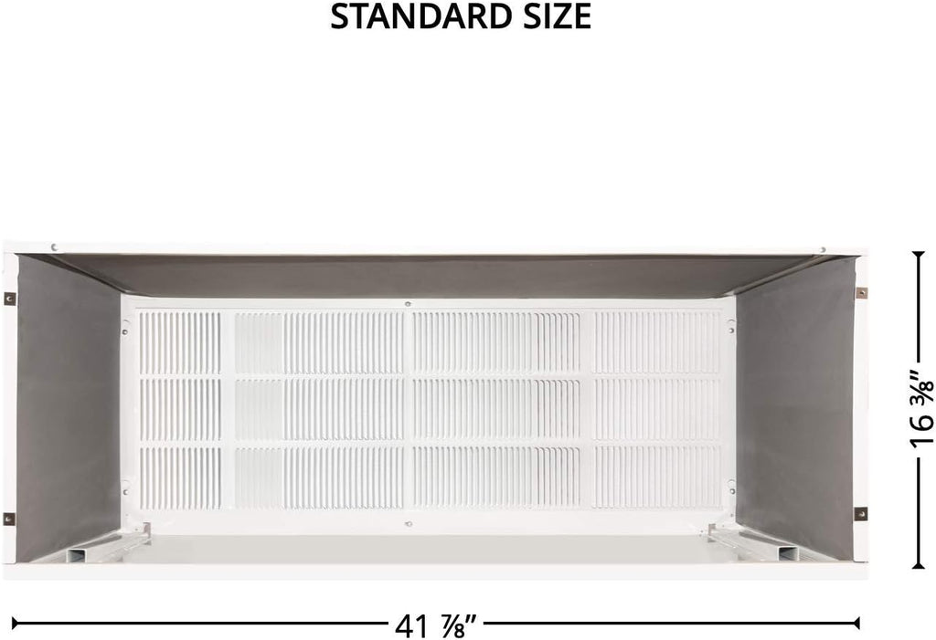 Folded Metal PTAC Wall Sleeve And Exterior Grille with Condensate Drain Kit Z37096